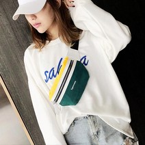 원더씨 수퍼우먼 칼라배색 패션 힙색 웨이스트백 여성 슬링백
