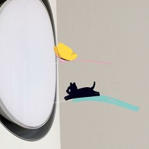 투빌에어컨 바람개비 선풍기 악세사리 꾸미기 바람종이 선풍기에 붙이는 종이, 나비와 고양이