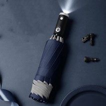 xiaomi 10 ribs 자동 비자동 우산 반사 스트라이프 리버스 led 라이트 우산 세 접는 반전 여행