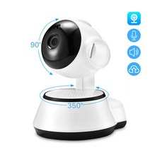문앞cctv 실내외 스마트 Hamrolte 베이비 모니터 1080P 미니 팬틸트 Wifi IP 카메라 자동 추적 양방향 오디오 모션 감지 원격 액세스 V380 홈cctv, 128G 카드로 1080P, EU 플러그, 3.6mm
