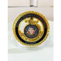 기념주화 메달 장식 코인 옛날돈 은화 수집 회국동전 미국 군사 해병대 미 육군 공군 해군 도전 동전 명예 용기 컬렉션 베테랑 기념품 선물, [06] F