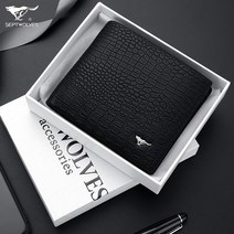 남자지갑 숏스타일 고급 브랜드 악어무늬 양가죽 머니클립 악어가죽지갑