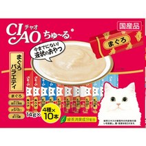 이나바 챠오츄르 고양이 간식 SC-127 14g x 20p, 참치 + 해산물 혼합맛, 20개입