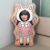 인형주문제작 맞춤제작 쿠션 3D 사진포토인형 귀요미 입체 특별한선물 대두 얼굴, AI_35cm양면