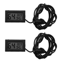 2X Mini LCD Digital Tmometer Hygrometer Convenient Temperature Sensor Humidity Meter Gauge truments, 01 라벤더