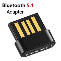 USB 블루투스 어댑터 5.1 컴퓨터 블루투스 송신기 드라이버 블루투스 오디오 수신기 Windows 7/8/8.1/10/11, 한개옵션0