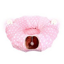 D17 호박형 캣 터널방석 핑크 고양이 놀이공간, 없음