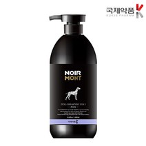 국제약품 느와르멍 애견 샴푸 3in1 오트밀 대용량 1000ml X 1