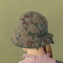 [디얼마미] 나염꽃 벙거지 모자 미시 중년 여성 50대 엄마모자