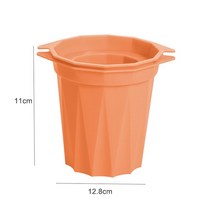 여름쿨매트 대형견쿨매트 강아지매트 아이스 컵 몰드 실리콘 큐브 메이커 주스 바 파티 음료 샷 안경 마시는 도구 즙이 많은 유리 아이스시클, [03] orange ice cup mold