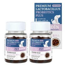 펫시딘 유산균 프로바이오틱스 강아지 장 건강 영양제, 2개, 소화기능 개선