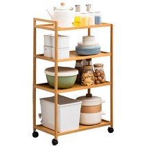 3단 이동식 선반 주방정리대 바퀴 수납장 수납 세탁실