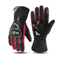 장갑 오토바이 바이크장갑 열선장갑 엔듀로 자전거장갑 motocross gloves 사이클링 바람막이 방수 Guantes, 중, 01 red_02 L