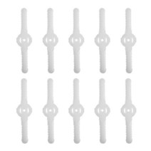 잔디깍기 미니 관리기 전동 정원 전기 Brushcutter 예비 부품에 대 한 10Pcs 잔디 깎는 기계 스트레이트 플, 한개옵션0