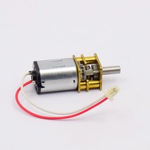 저속모터 소형 N20 풀 메탈 기어 박스 감속 모터 DC 5V 12V 80RPM 스마트 카 로봇용 저소음 토크, 한개옵션0