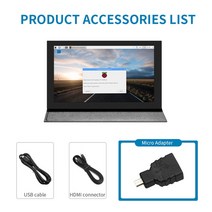 보조모니터 휴대용포터블 가성비 게이밍 모니터 HDMI LCD (H) 컴퓨터 모니터 IPS 정전식 터치 스크린 라, 01 CTP-CASE