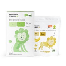 loewenzah Bio follow up milk 6+ Spelt Banana Porridge 뢰벤짠 바이오 팔로우업 밀크 6+500g 스펠트 바나나 포리지 150g