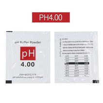 수질 PH 측정기 산도계 산도 측정기 교정 포인트 버퍼 분말 측정 테스트 측정기용 교정 용액 4.00 6.86 9.18, 1 개 4.00