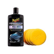맥과이어스 Ultimate 폴리쉬 고광택 사전 왁스 자동차 광택제 20 fl. 온스, Polish + Applicator Pad Bundle