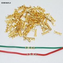 와이어커넥터 단말기 100pcs 도킹 커넥터 라인 프레스 버튼 빠른 연결 터미널 배선 0.5 to1.5 스퀘어, 01 Brass