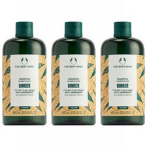 더바디샵 진저 안티 댄드러프 샴푸, 3개, 400ml