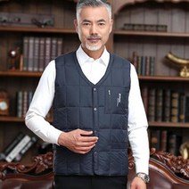 경량 덕다운 조끼 패딩