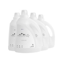 시치미쓱 액체 베이킹소다 중성 세탁세제 본품, 4개, 3L