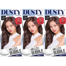 미쟝센 헬로 버블 염색제, 6A 더스티애쉬, 3개