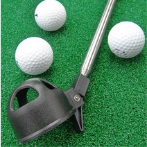 늘어나는 골프공 회수기 집게 볼리트리버 골프공수거기 공집게 픽업 수집기, 블랙