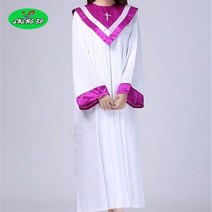 SHENGBO시반복 성시복 두루마기 깃 흰 두루마기 성찬복 세례복002SB