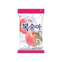 롯데 복숭아캔디 153g 2개 사탕 탕비실 어린이집 사무실간식 주전부리, 13개