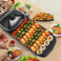 3in1 멀티 대형 와이드 전기그릴팬, 원형
