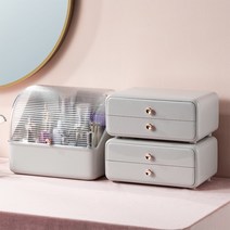 투명 화장품 정리대 정리함, 그레이, 1개