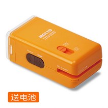 분쇄기 세절기 파쇄기 inozto net red paper shredder 기능 기밀, 주황색 배터리 4개 + 잉크병 1개 보내기