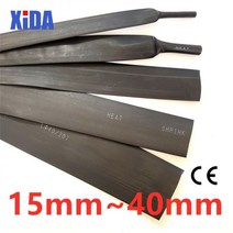 1 미터 2:1 블랙 클리어 20mm 30mm 40mm 열 수축 튜브 와이어 슬리브 랩 키트 판매 DIY 커넥터