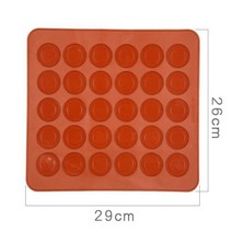 실리콘타공매트 실패드 베이킹 샌드위치유산지 실리콘 마카롱 과자 오븐 베이킹 몰드 시트 매트 30 캐비티
