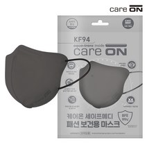 케어온 세이프메디 패션 마스크 [KF-94 2D새부리형] 시크그레이 1P, 단품, 단품