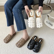 여성슈즈 여름샌들 스퀘어 블로퍼 꼬임샌들 블로퍼 당일발송~~(3color)