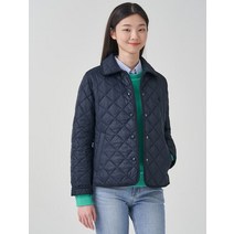 BEAN POLE 슬림핏 퀼팅 재킷 네이비