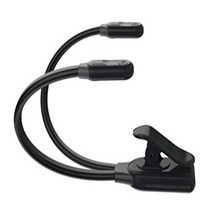 The Original Mighty Bright DuoFlex Clip-On LED Light 2 Flexible Goosenecks Warm Eye Care LEDs Dim, 1