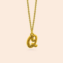 쥬미에르 여자 순금 목걸이 이니셜 Q 24K 3.75g