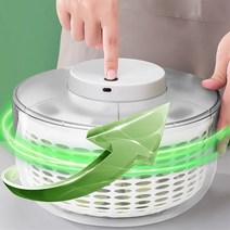 Fowod 가정용 대용량 야채샐러드탈수기, 자동야채탈수기 600ml