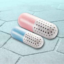 운동화 신발 구두 탈취제 방향제 제습제 알약형 냄새제거 발냄새 탈취용품 2색상, 핑크