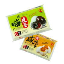 반찬거리 밑반찬 삭힌 오리알 양장피 재료 무연 피단 송화단 염장오리알 6개 360g, 센야단