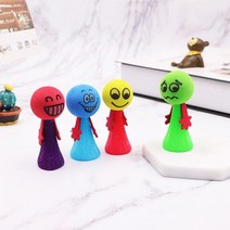 아기바운서 10pcs 플라스틱 인형 재미 있은 장난감 어린이 장난감 무작위 여러 가지, 3x6cm