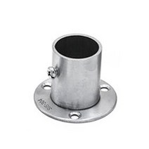 옷장 교수형 레일로드 폴 소켓 엔드 홀더 용 금속 파이프 브래킷 16-32mm, 25mm