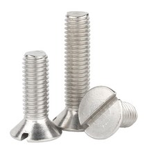 M1.6 접시 머리 볼트 GB68 스테인리스 스틸 304 메트릭 카운터 성크 나사산 슬롯 일자, M1.6 (50pcs), 5mm, 1개
