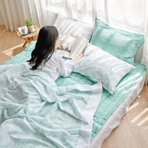 오아시스 시원한 인견 여름 이불베개세트