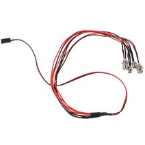 RC 온로드 모델 드리프트 카 새로운 LED 밤 5mm 및 3mm 헤드 라이트 조명, 5mm / 3mm., 빨간색