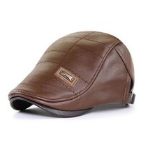 헌팅캡 수준의 가죽 Newsboy 모자 남자 Gorras